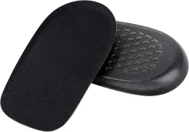 1/2 Inch Heel Lifts for Leg Length Discrepancy Gel Height Increasing Insoles Soft Shoe Lifts for Women Men Uneven Legs Comfort Half Foot Insoles for Heel Pain, Black
