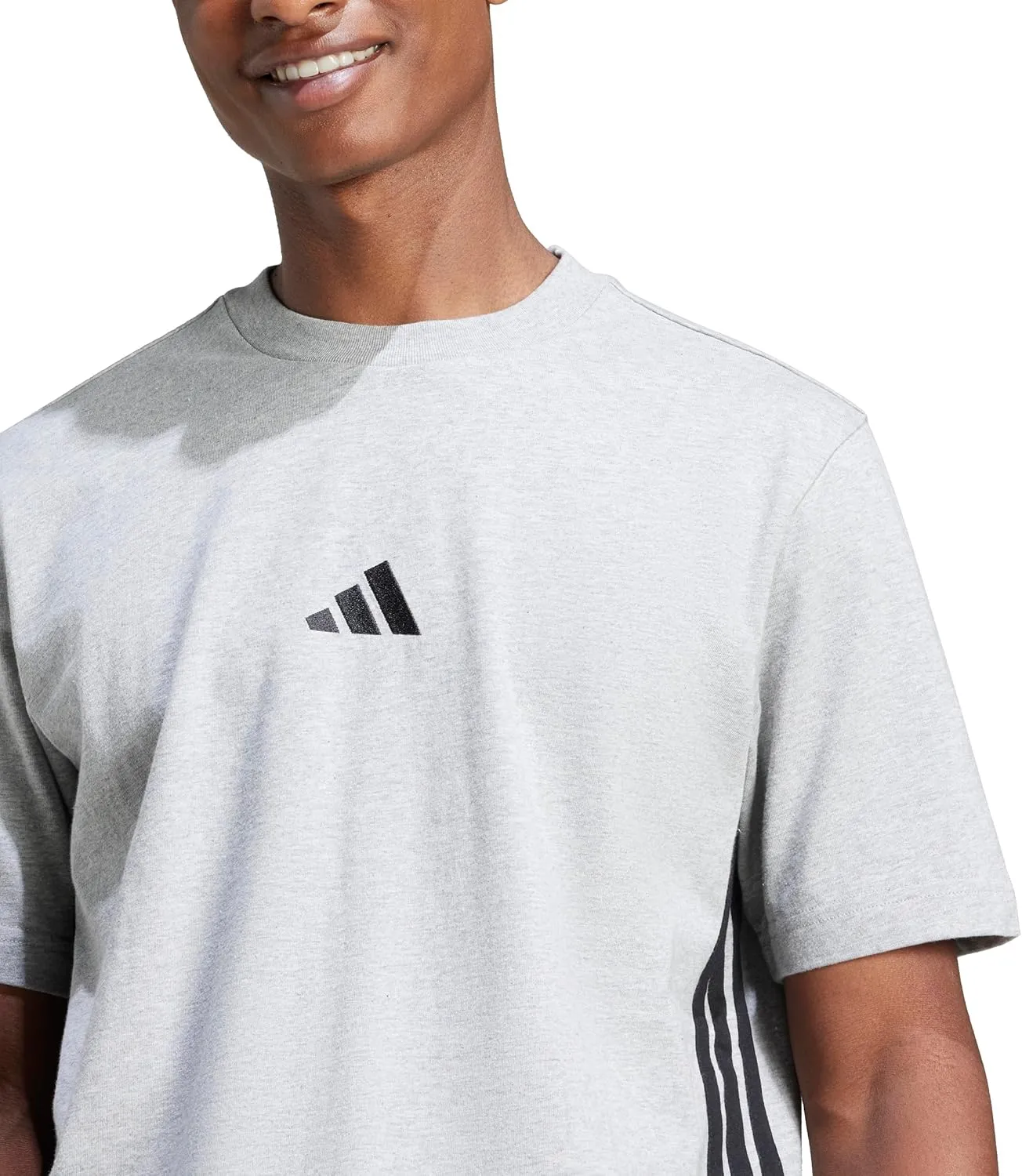 adidas Men's Essentials Single Jersey 3-Stripes T-Shirt
