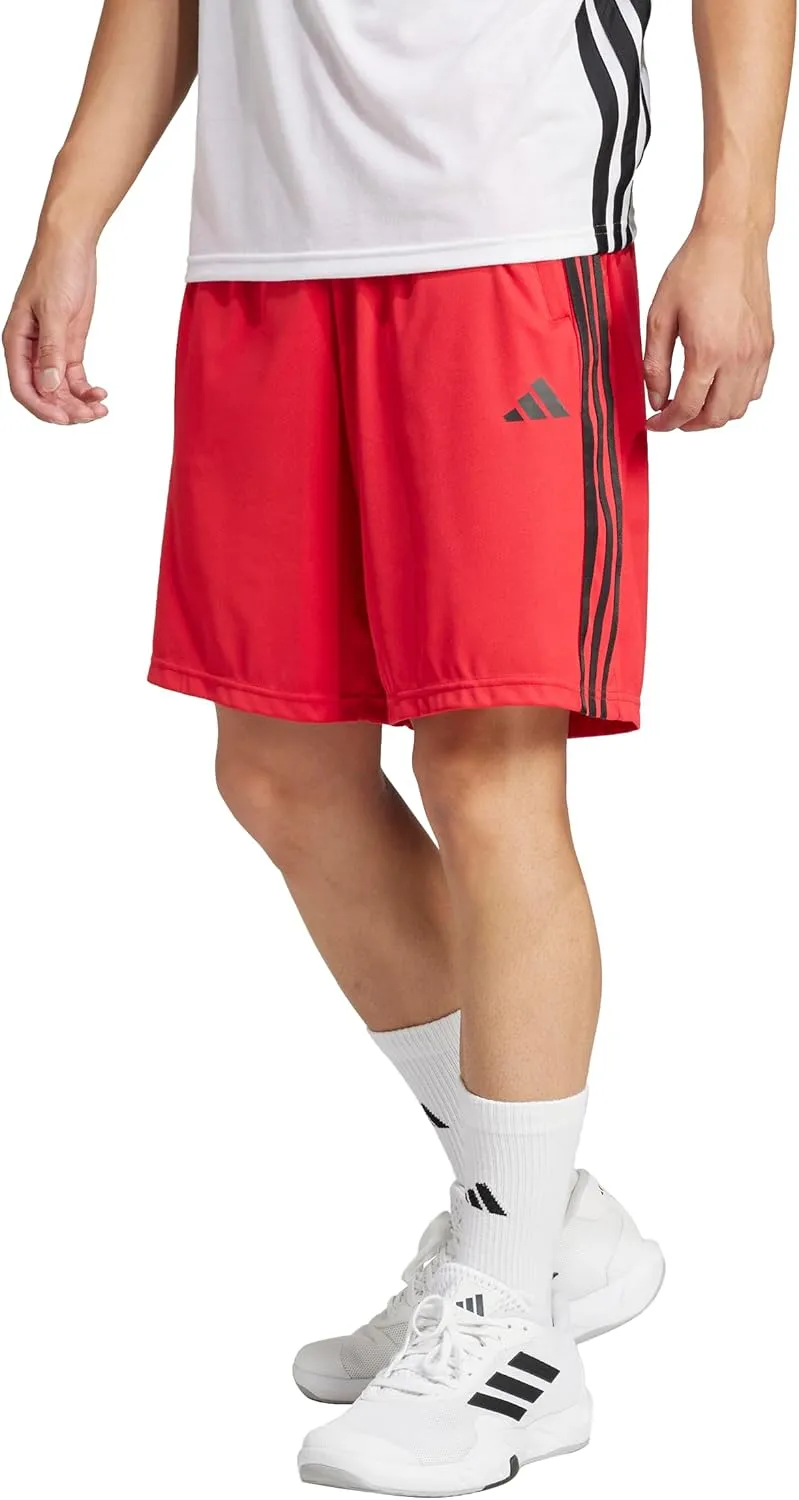 adidas Men's Train Essentials Piqu?? 3-Stripes Shorts