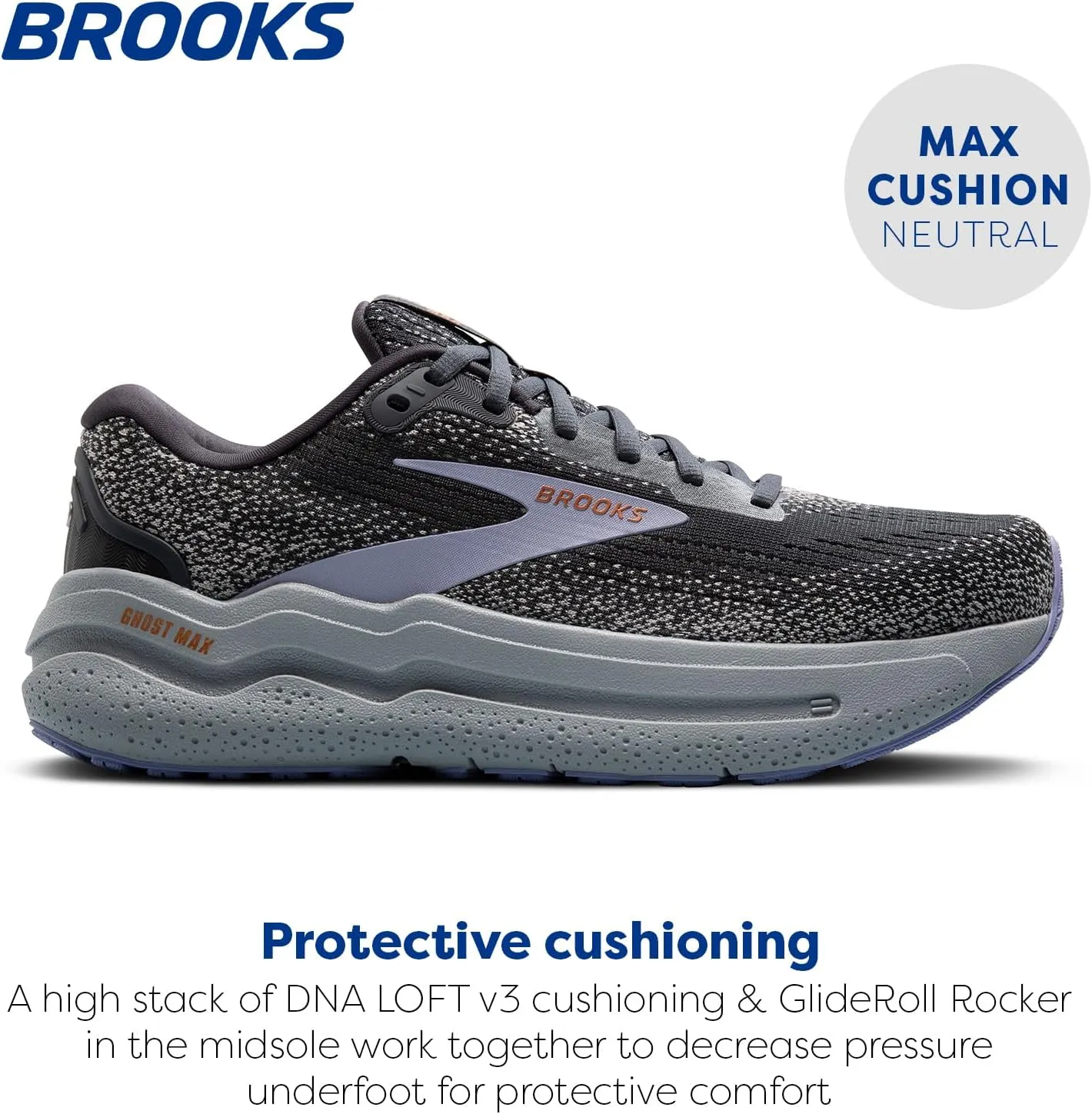 Brooks Womens Ghost Max 2 Neutral Running & Walking Shoe