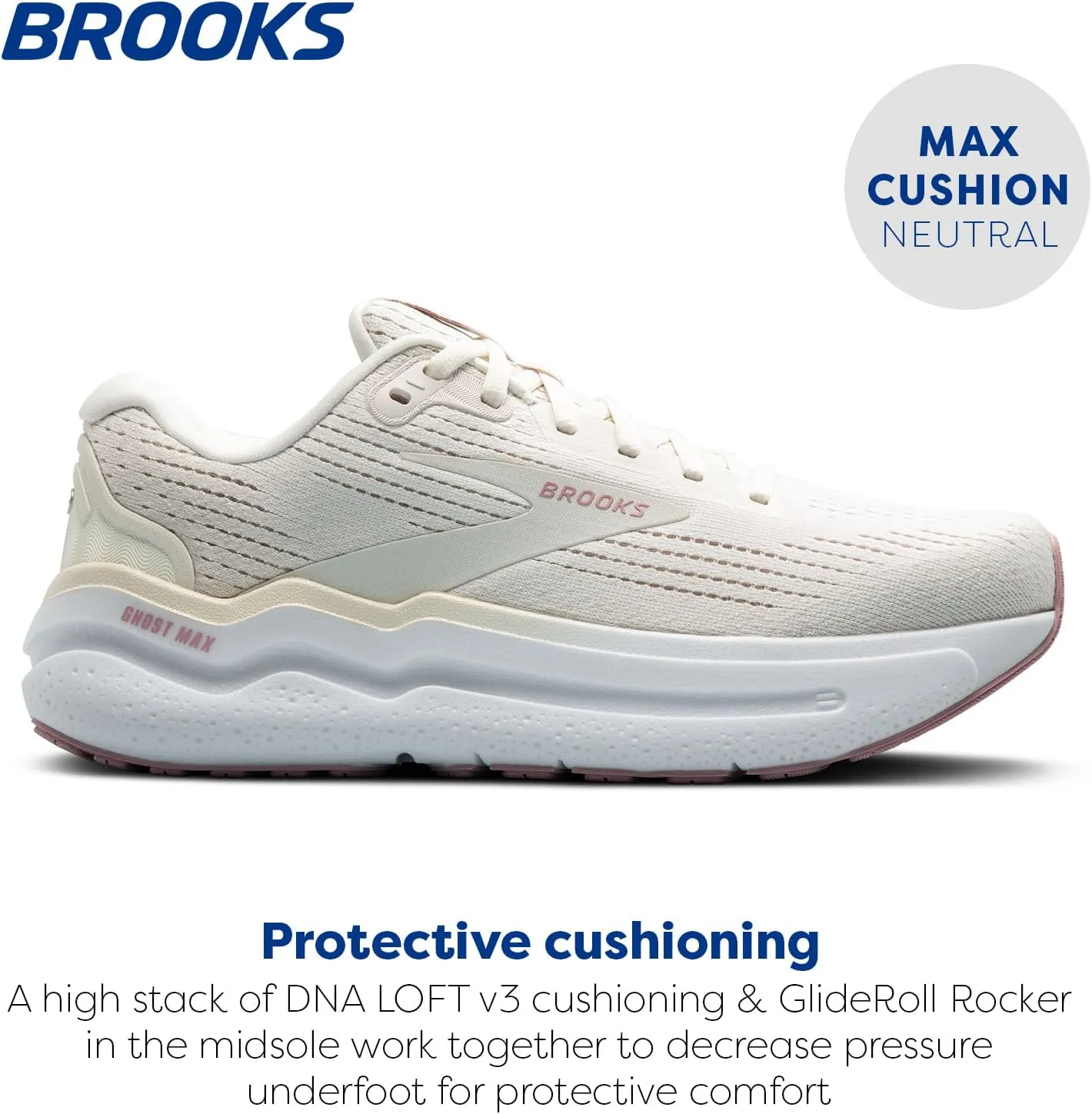Brooks Womens Ghost Max 2 Neutral Running & Walking Shoe