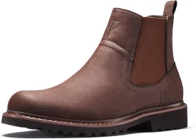 CGRRBW Men's Chelsea Boots Faux Leather Casual Boots for Men