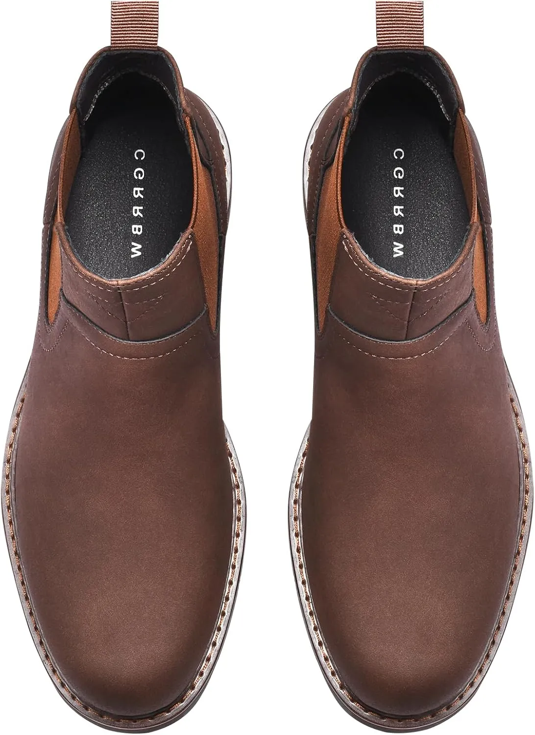 CGRRBW Men's Chelsea Boots Faux Leather Casual Boots for Men