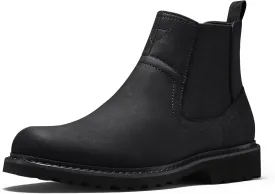 CGRRBW Men's Chelsea Boots Faux Leather Casual Boots for Men