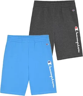 Champion Boys Shorts 2 Pack Athletic Fleece Short for Boys