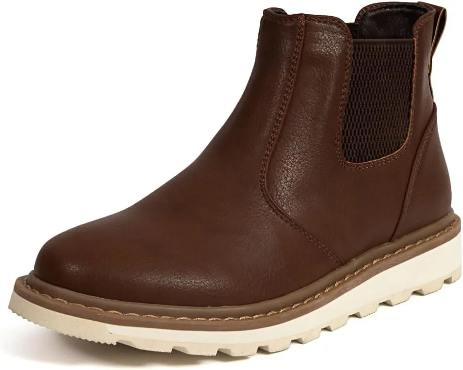 Deer Stags Kids Unisex Brown Leather Casual Winter Bootie 9 Months