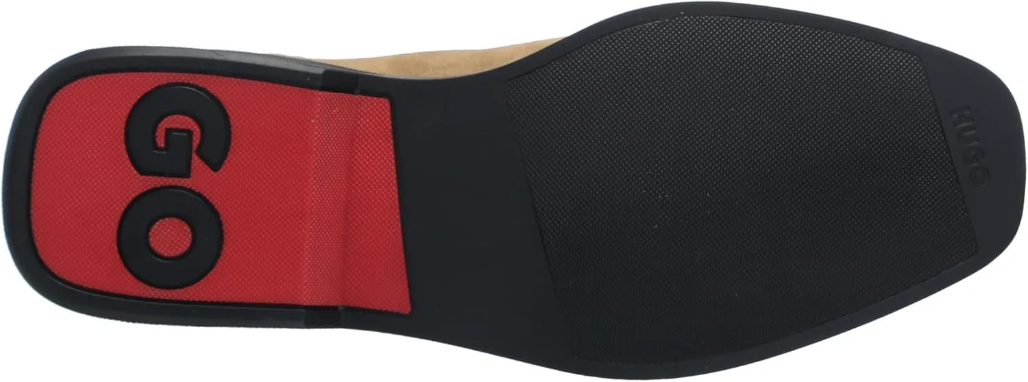 HUGO Men's Brushed Suede Slip on Chelsea Boot