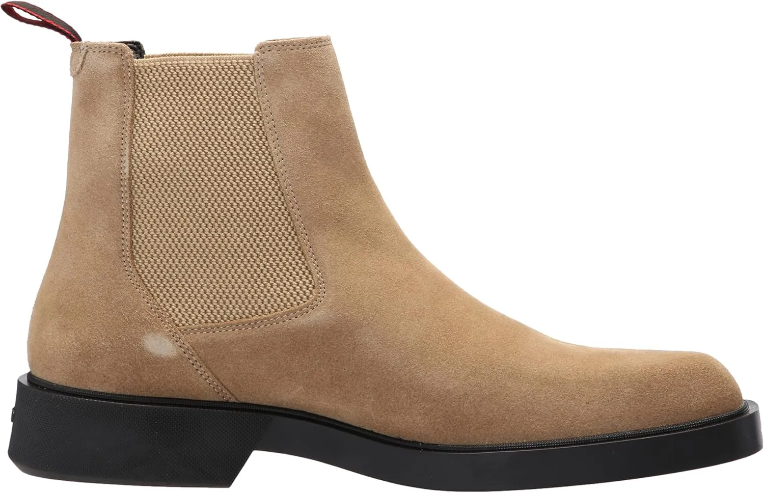 HUGO Men's Brushed Suede Slip on Chelsea Boot
