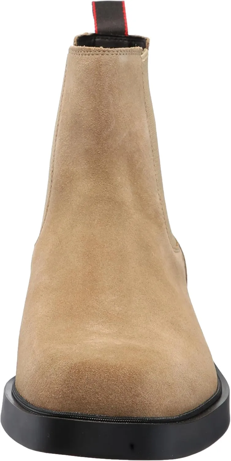 HUGO Men's Brushed Suede Slip on Chelsea Boot