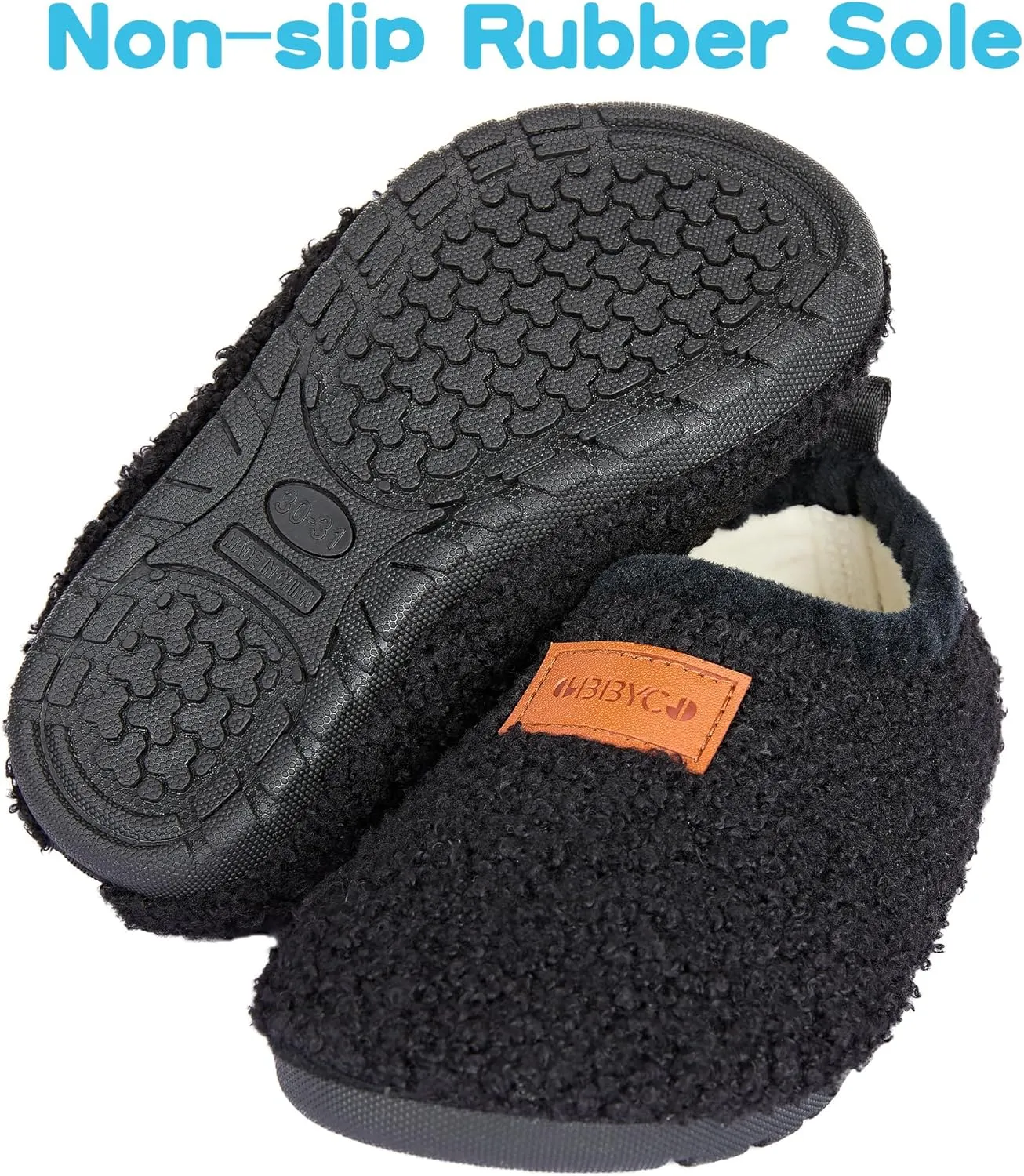 Kids House Slippers Toddler Home Shoes Cozy Lightweight Non-Slip Slippers Socks for Infant Little Boys Girls