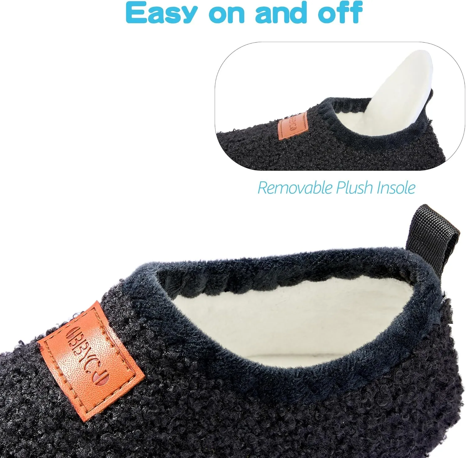 Kids House Slippers Toddler Home Shoes Cozy Lightweight Non-Slip Slippers Socks for Infant Little Boys Girls