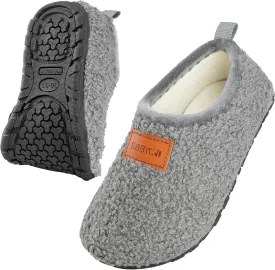 Kids House Slippers Toddler Home Shoes Cozy Lightweight Non-Slip Slippers Socks for Infant Little Boys Girls
