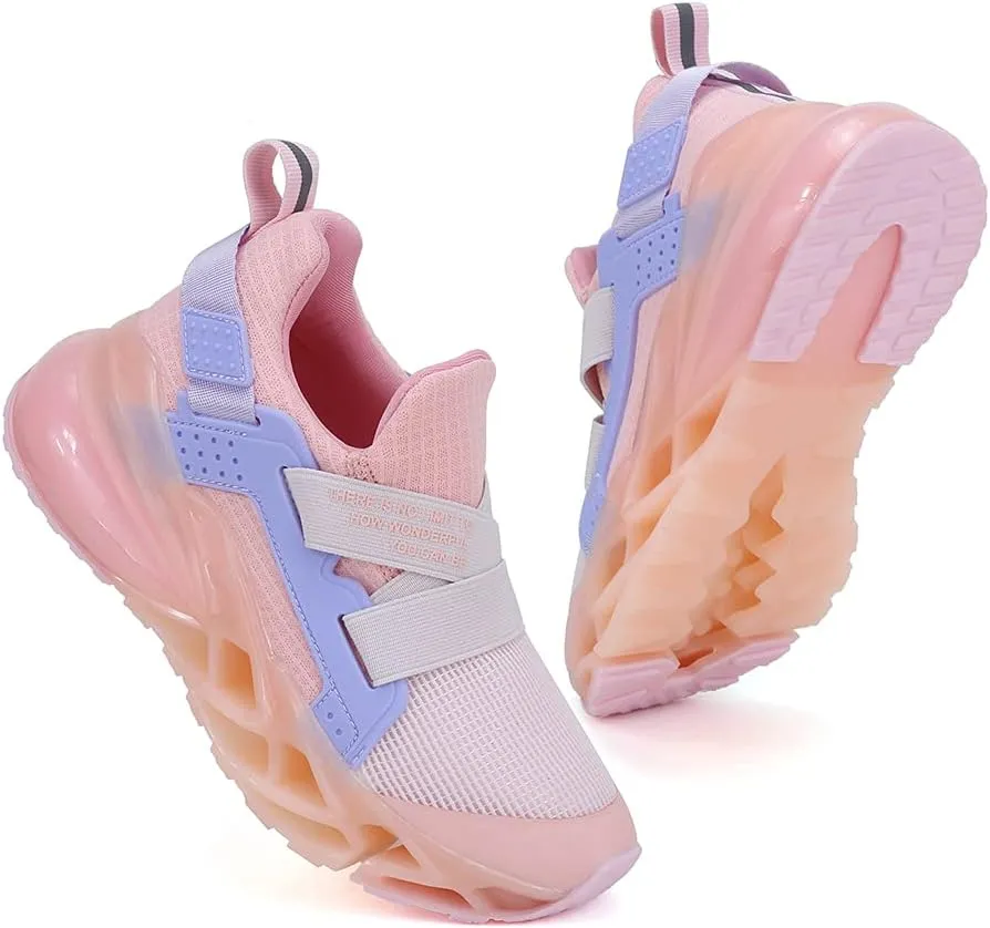 Kids Sneakers Boys Girls Running Tennis Walking Shoes Lightweight Breathable Sport Athletic