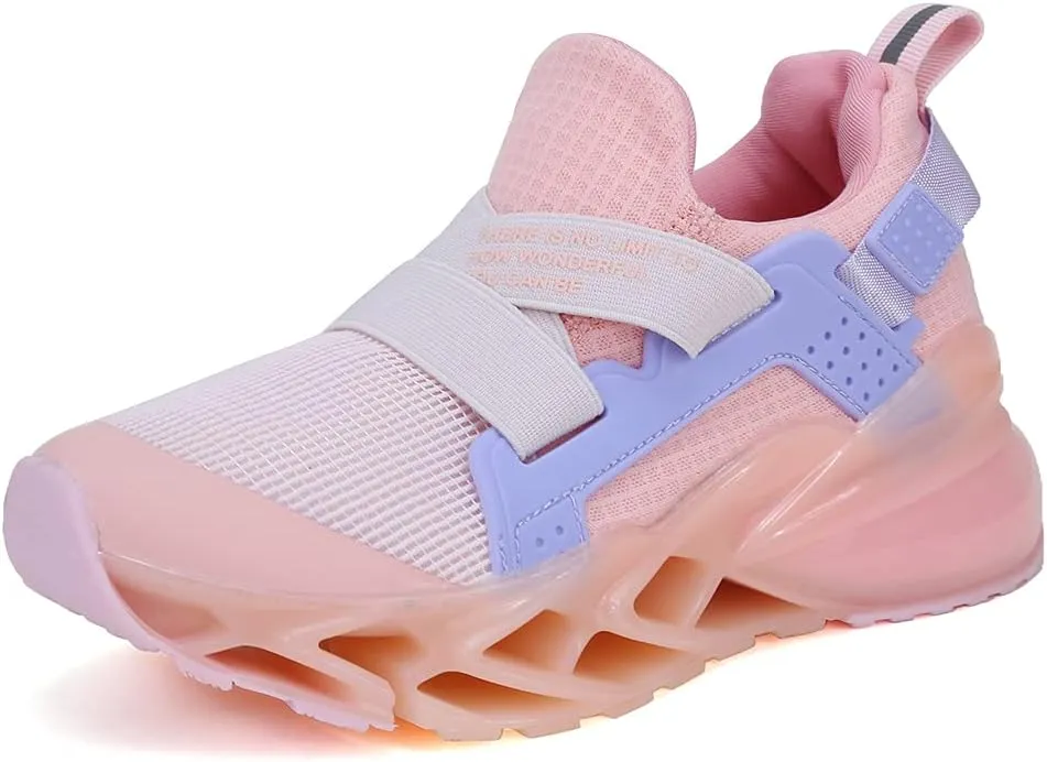 Kids Sneakers Boys Girls Running Tennis Walking Shoes Lightweight Breathable Sport Athletic