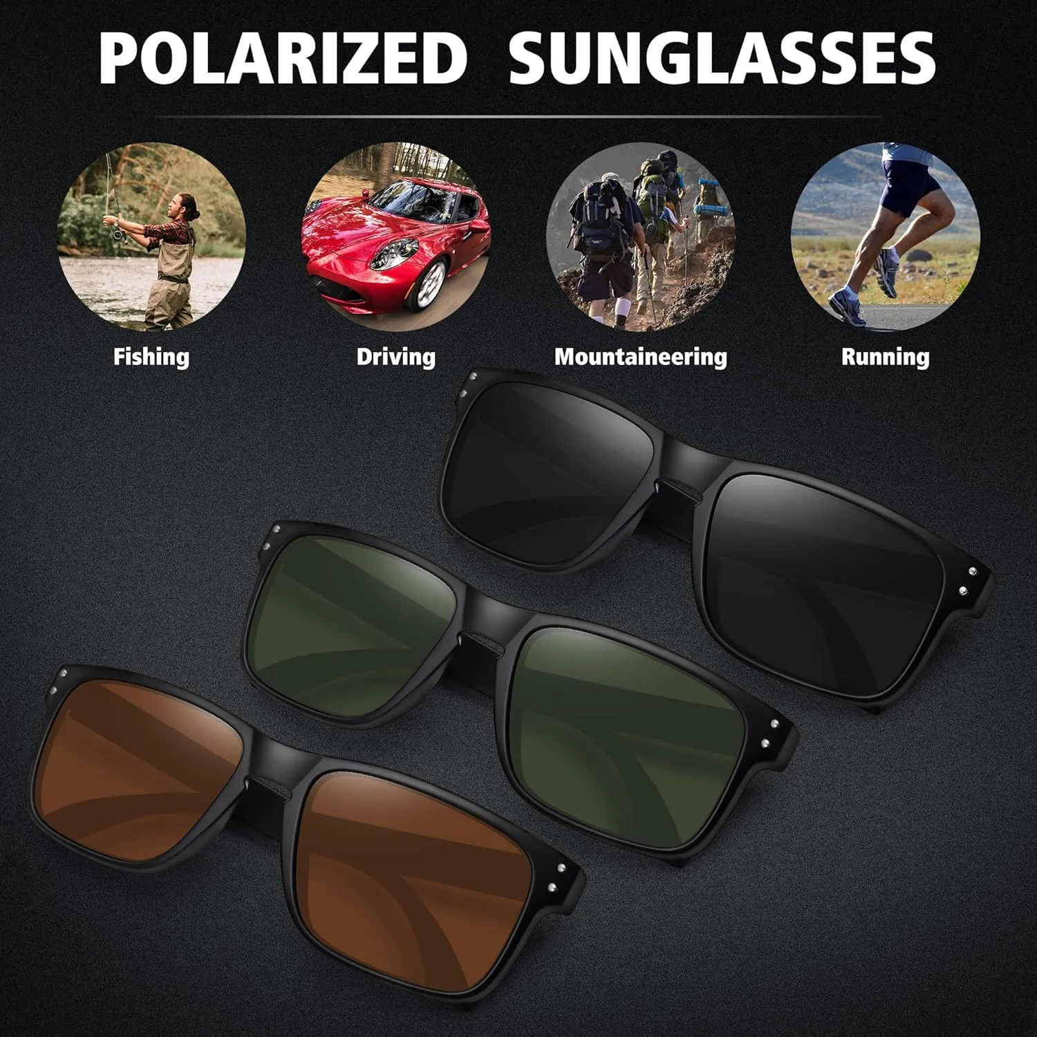 MEETSUN Polarized Sunglasses for Men Women Sports Driving Fishing Glasses UV400 Protection