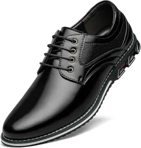 Men's Dress Shoes Comfort Soft Men Oxford Superior Flexural Leather Fashion Dress Sneakers Business Casual Derby Shoe
