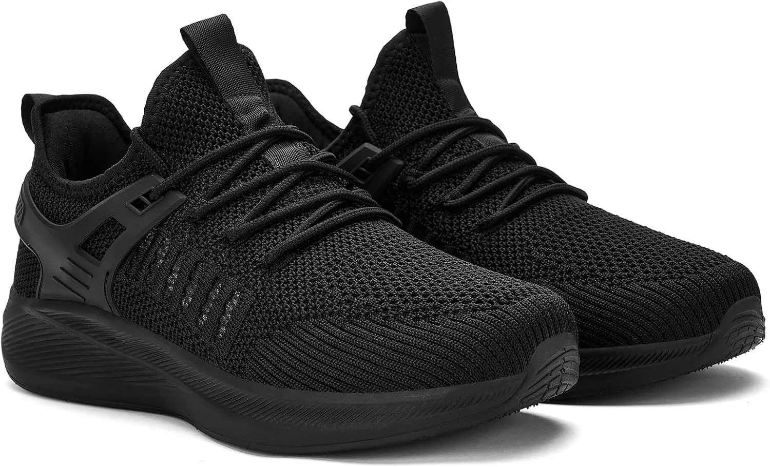 Mens Wide Running Shoes Walking Tennis Shoes Cushioning Wide Sneakers Slip On Sports Work Gym Outdoor Running Sneakers Comfort Lightweight