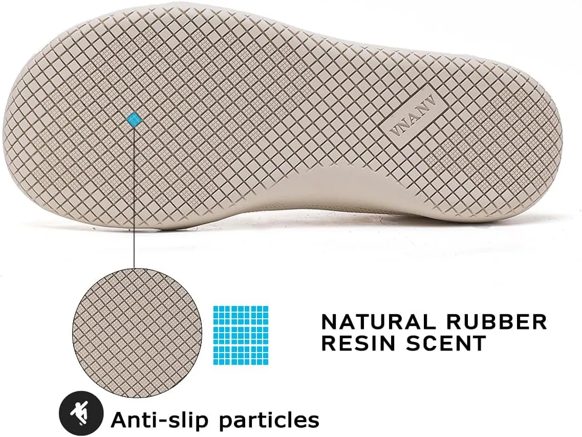 Men's Wide Slip on Barefoot Walking Shoes | Zero Drop Sole | Minimalist Footwear | Wide Toe Box (B-Blue/White,16.5)