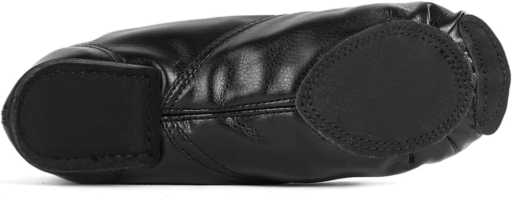 missfiona Jazz Shoes Women Black Dance Boots PU Leather Lace Up Ballroom Oxford Sneakers