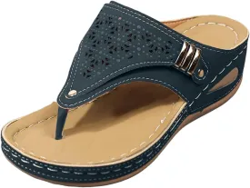 Orthopedic Sandals for Women, Women's Wide Width Flat Sandals with Arch Support, Wedge & Flip Flops, Casual Gladiator Sandals in Faux Leather & Leather, Open Toe, Spring, Summer & Fall