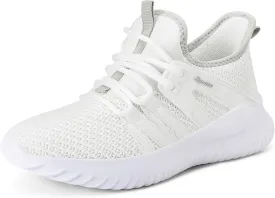 Rihero Girls Tennis Shoes Kids Running Shoes Toddler Lace-Up Lightweight Walking Slip On Sneakers