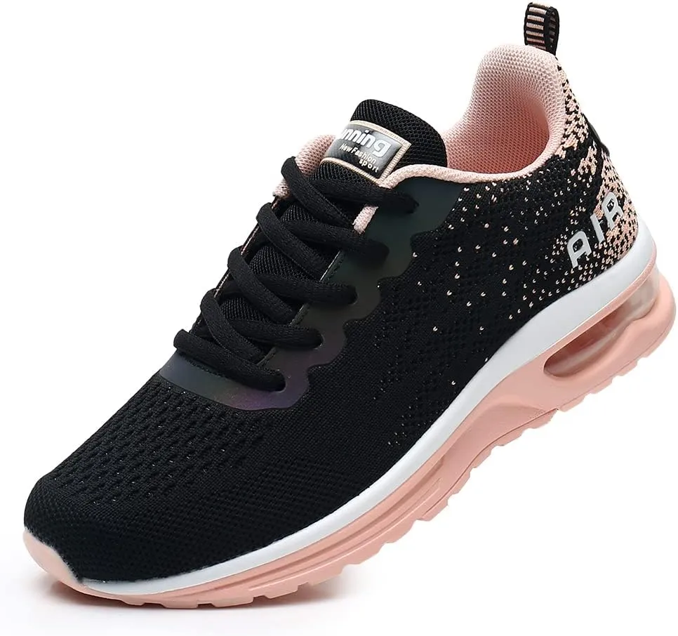 RUMPRA Women Sneakers Lightweight Air Cushion Gym Fashion Shoes Breathable Walking Running Athletic Sport