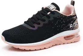 RUMPRA Women Sneakers Lightweight Air Cushion Gym Fashion Shoes Breathable Walking Running Athletic Sport