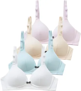 SALIA GIRL Soft Padded Bras for Girls & Teens 12-14, No Wires Cotton Developed Training Bras