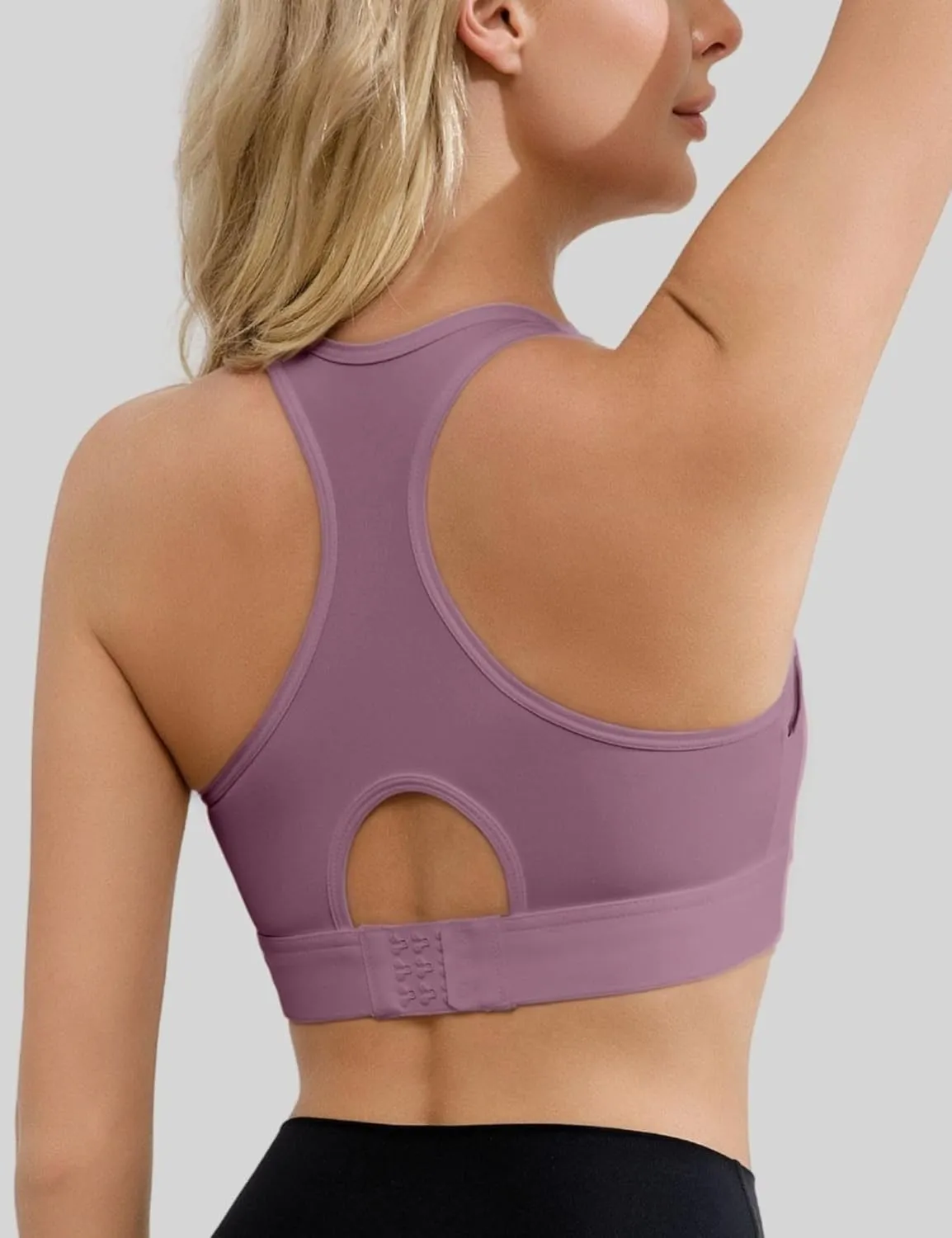 Sports Bras for Women High Support, Adjustable High Impact Sports Padded Seamless Scoop Neck Comfortable Bras