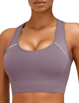 Sports Bras for Women High Support, Adjustable High Impact Sports Padded Seamless Scoop Neck Comfortable Bras