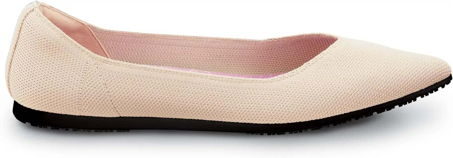 SR Max Albright, Women's, MaxTrax Slip Resistant, Soft Toe, Dress Flat, Work Shoe