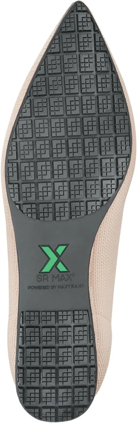 SR Max Albright, Women's, MaxTrax Slip Resistant, Soft Toe, Dress Flat, Work Shoe