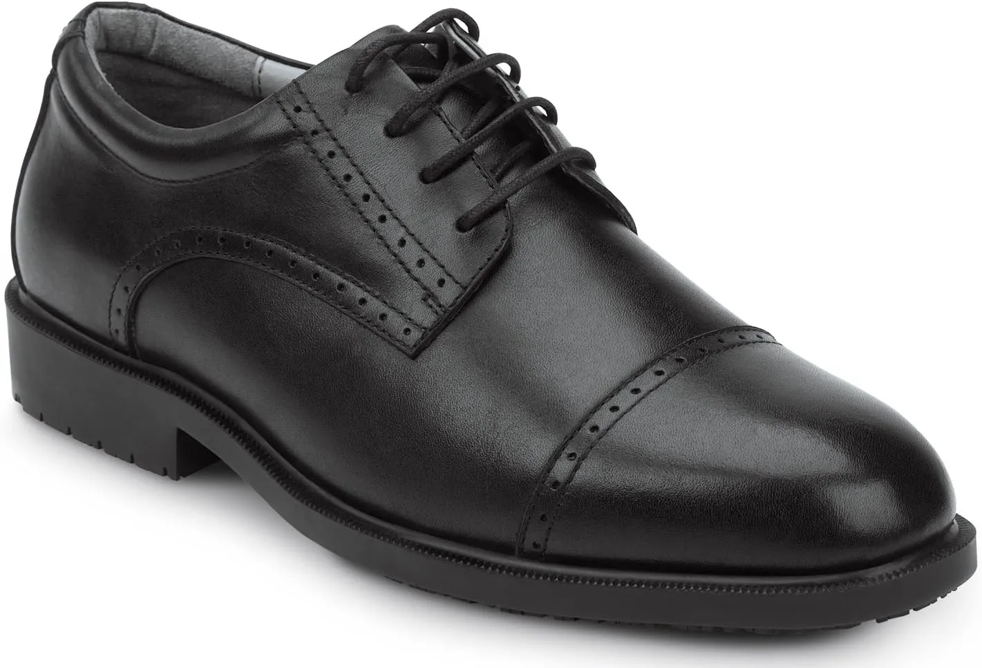 SR Max Augusta, Men's, Black, Dress Style Soft Toe Slip Resistant Work Shoe
