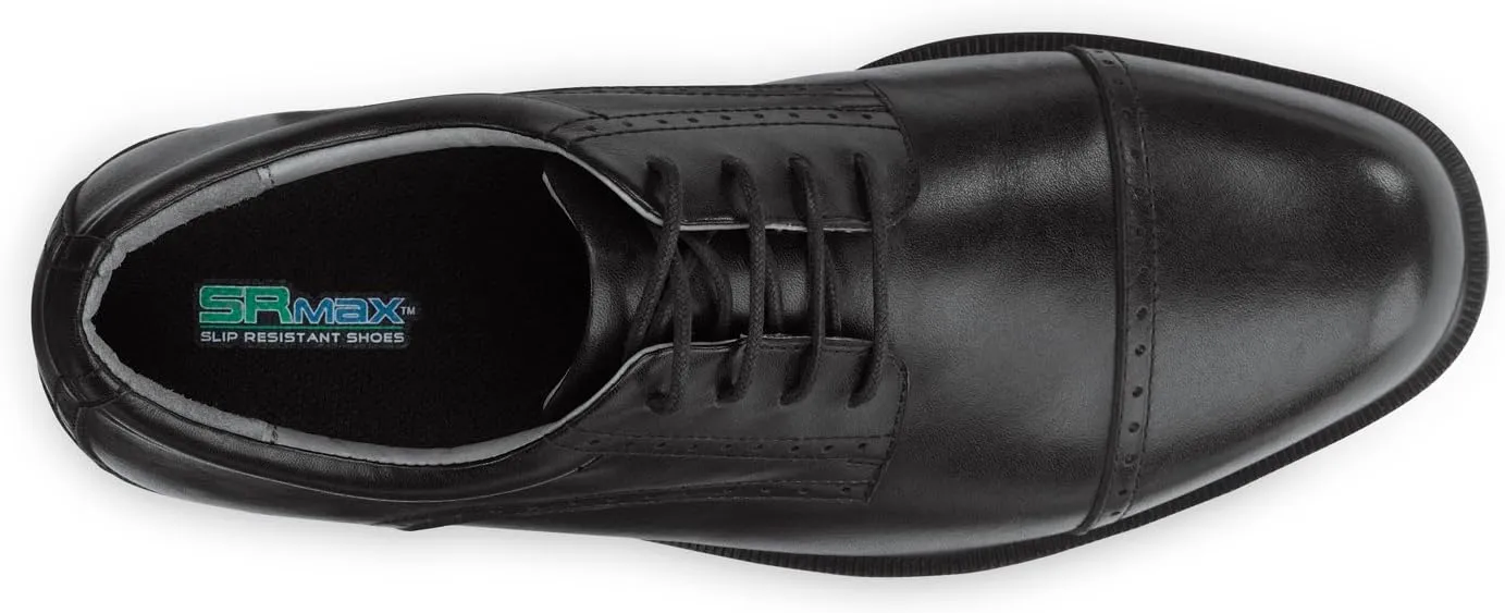 SR Max Augusta, Men's, Black, Dress Style Soft Toe Slip Resistant Work Shoe