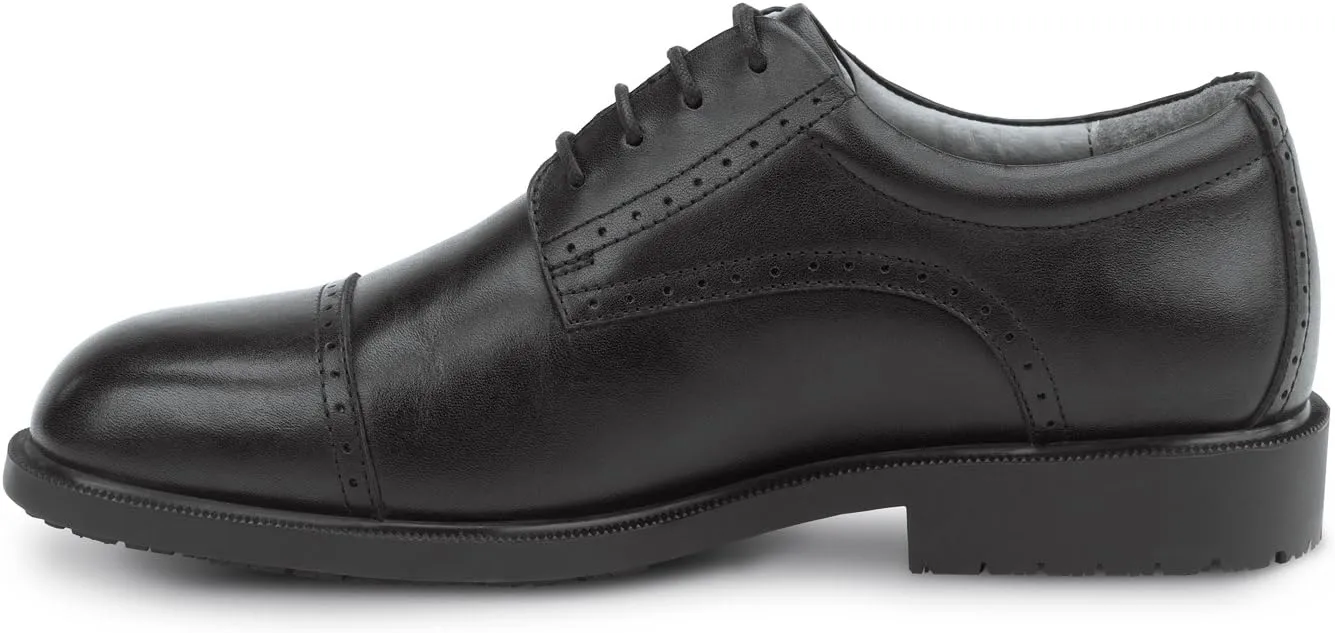 SR Max Augusta, Men's, Black, Dress Style Soft Toe Slip Resistant Work Shoe