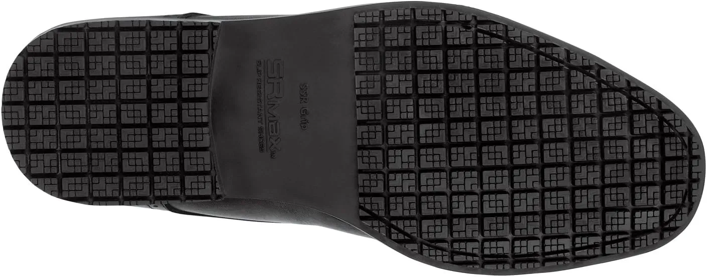 SR Max Augusta, Men's, Black, Dress Style Soft Toe Slip Resistant Work Shoe