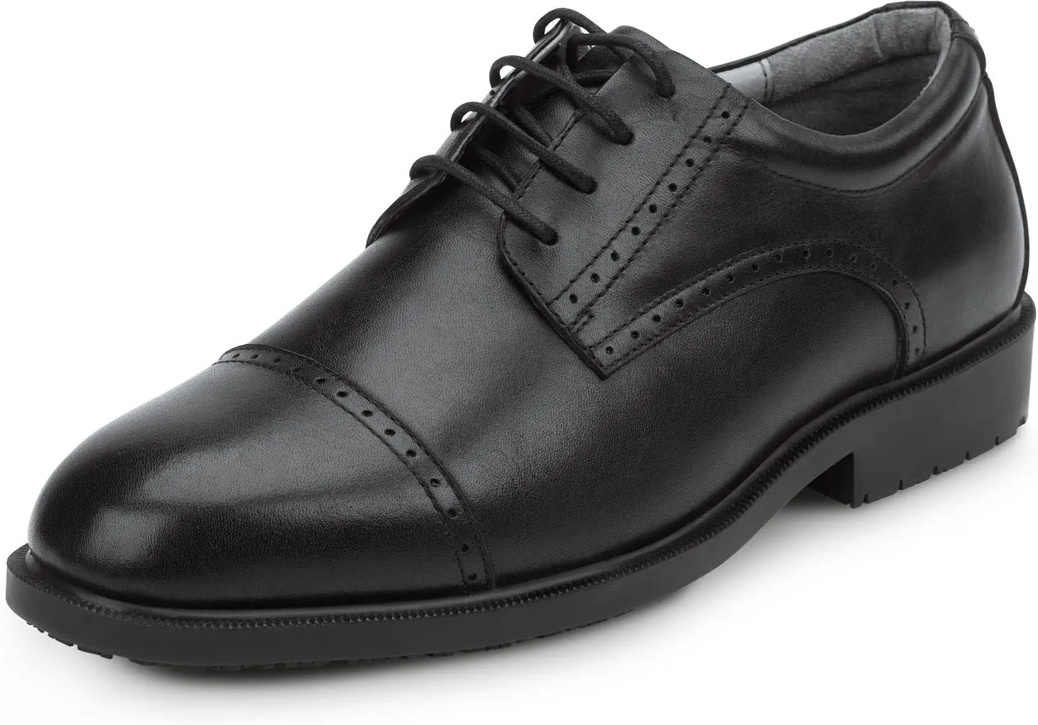 SR Max Augusta, Men's, Black, Dress Style Soft Toe Slip Resistant Work Shoe