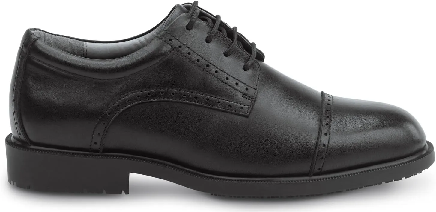 SR Max Augusta, Men's, Black, Dress Style Soft Toe Slip Resistant Work Shoe