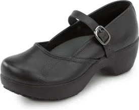SR Max Vienna Women's Black Mary Jane Clog Style Slip Resistant Soft Toe Work Shoe