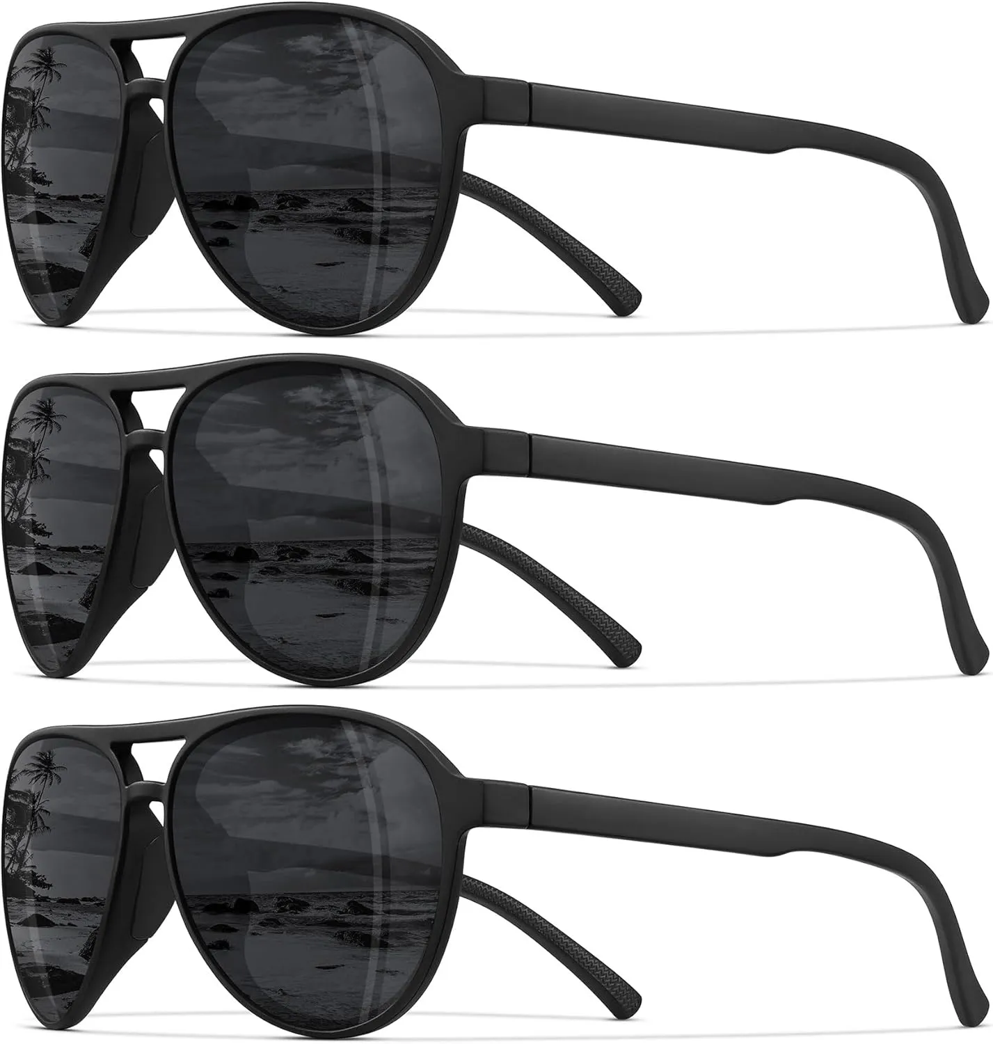 STORYCOAST Polarized Aviator Sunglasses for Men Women Classic Retro Aviators Sports Driving Running Sun Glasses