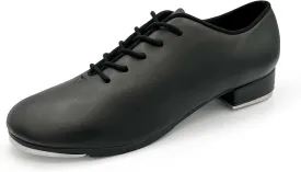 Vegan Leather Oxford Lace Up Tap Shoe, Flexible Molded Sole - Torrin TA05