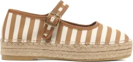 Women's Mary Jane Woven Espadrilles Ballet Flats for Women Outsole Canvas Summer Ballerina Flats.