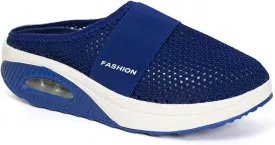 Womens Slip On Clogs and Mules Diabetic Air-Cushion Slip-On Walking Shoes Breathable Slippers Closed Toe Slides Orthopedic Diabetic Shoes with Arch-Support