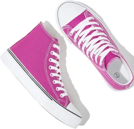 yageyan Womens High Top Canvas Sneakers Lace up Fashion Shoes for Women Casual Classic